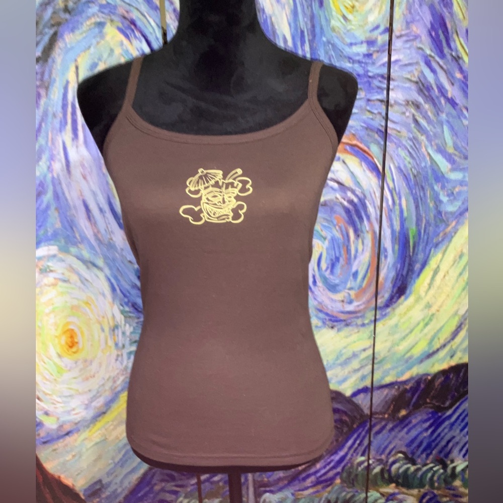 Psycho Suzi’s large brown tank top